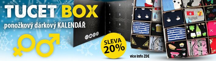 TUCET BOX - ponožkový dárkový KALENDÁŘ